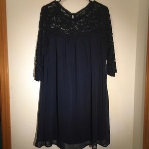 Blue Lace Spring Dress